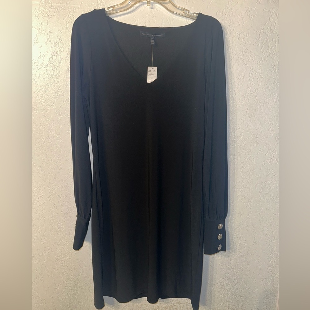 NWT White House Black Market Long Sleeve Chemise w/ Stones